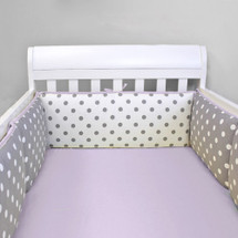 MOXY LILAC Baby Crib Bumper Pads