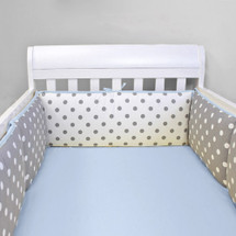 MOXY BLUE Baby Crib Bumper Pads