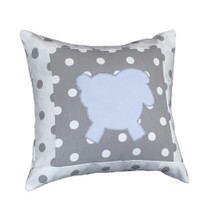 MOXY BLUE Lammy Applique Nursery Pillow