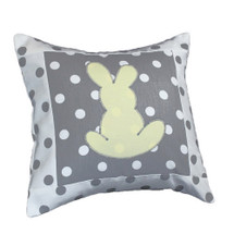 MOXY LEMON  Bunny Applique Nursery Pillow