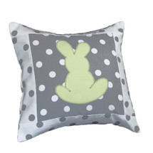MOXY KIWI Bunny Applique Nursery Pillow