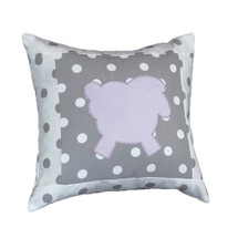 MOXY LILAC Lammy Applique Nursery Pillow