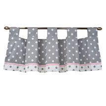MOXY PINK 52" Tab Top Nursery Valance