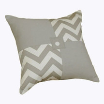SIMPLY GREY Patch Decor Nursery Pillow