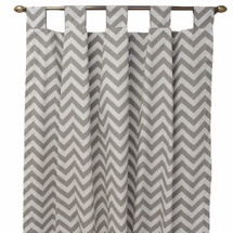 SIMPLY GREY Long Nursery Drapes (Set of 2)