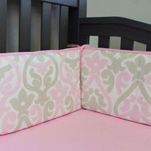 PINK JULEP Baby Crib Bumper Pad