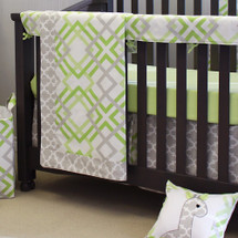 KEEWEE Crib Bedding Set with Crib Rail Protector