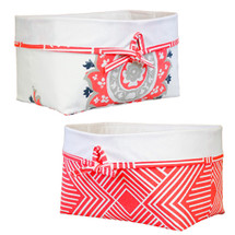 Coral all fabric storage basket