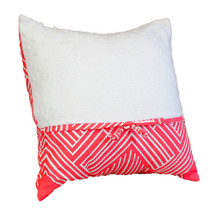 CORALEE Baby Nursery Pillow - White Minky Dot