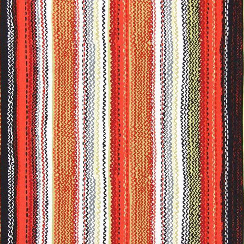 Red, Grey, Papaya stripe