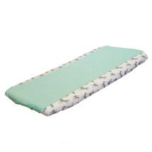 deer pad cover with aqua
