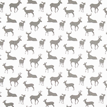 GREY DEER Deer Fabric
