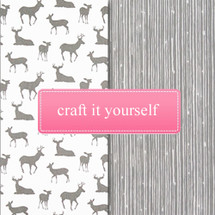 GREY DEER Fabric Crafting Bundle