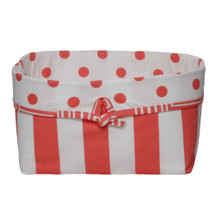Coralee Soft Nursery Basket -- Stripes