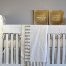 STARLET  "Premium"4 PC. Crib Bedding (Blanket, Skirt, Sheet & Rail Protector) 