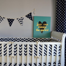 SIMPLY NAVY Baby Crib Bumper Pads