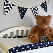 SIMPLY NAVY Baby Change Pad Cover - Lite Dot