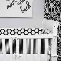 GROOVY GIRAFFE Baby Crib Bumper Pads