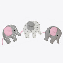 MOXY PINK Nursery Wall Art - Elephant Parade