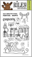 Dress Up Riley - Ugly Sweater clear stamp set