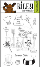Dress Up Riley - Summer Fun Accessories Clear Stamp Set