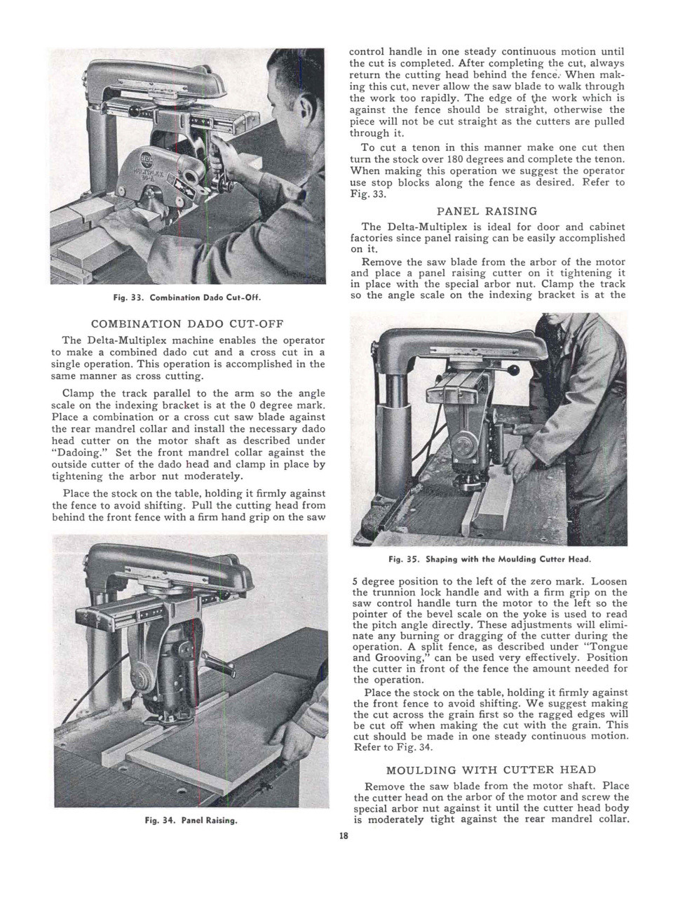 Delta Multiplex 20 A Radial Arm Saw Operator And Parts List Manual