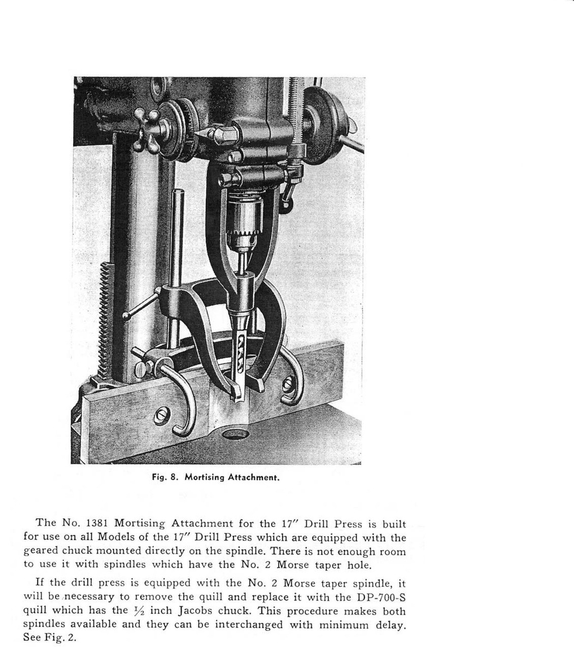 Delta Milwaukee 17/" Drill Press Operating and Parts List Manual *847