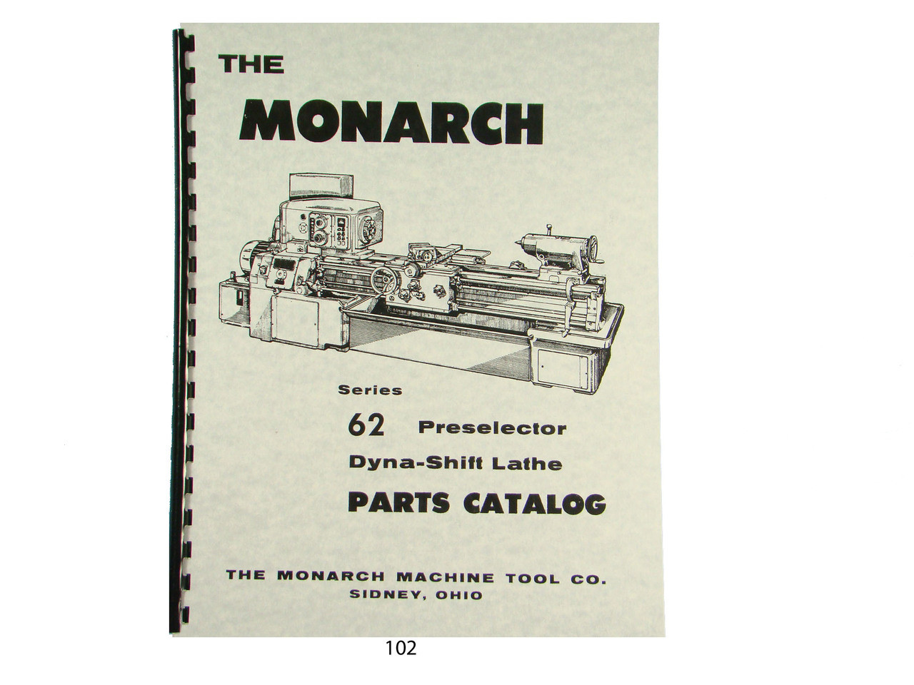 Monarch Series 62 Dyna Shift Lathe Models 1610 2013 2516 Parts