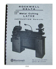 Rockwell Lathe Cover 1513