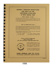 Sears Radial Saw 1508