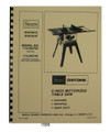 Sears Craftsman 113.242700, 113.242720  9 Inch Table Saw Op & Parts Manual #1506
