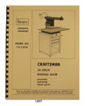 Sears Craftsman 113.23100 10 Inch Radial Arm Saw Op & Parts Manual #1497
