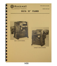 Rockwell Delta Planer Cover 1450