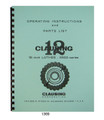 Clausing 12" 5900 Series Lathe SN's 500400 to 500529 Instruct & Parts List #1369