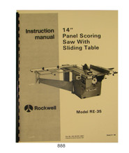 Rockwell Panel Saw Cover 888
