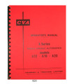 CVA  A12, A16, A20 Auto Screw Machine Lathe Operator Manual #820