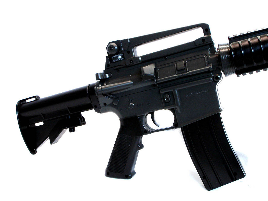 3081A M16 Style Airsoft Rifle M4A1 | Laser & Light ...