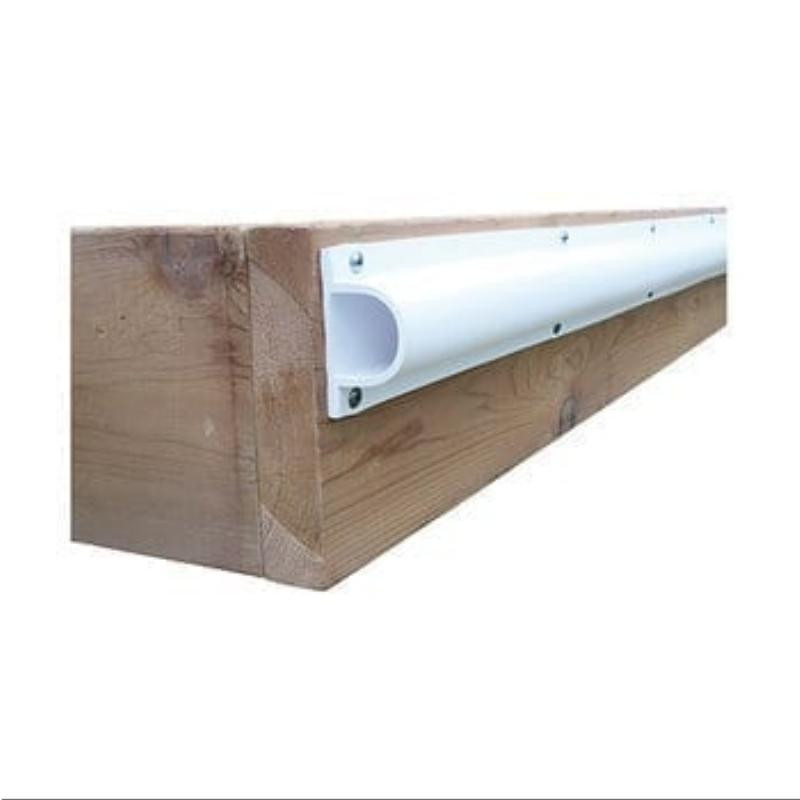 Dock Guard Heavy Duty "D" Profile PVC White (3 x 2.4m) (DE1205F