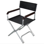 Relaxn Folding Deck Chair Alloy - Black