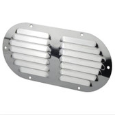 Oval Stainless Steel Louvre Vent - 304G