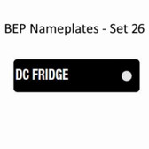 BEP Nameplates for Circuit Identification - Set 26