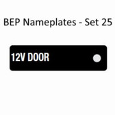 BEP Nameplates for Circuit Identification - Set 25