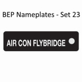 BEP Nameplates for Circuit Identification - Set 23