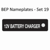 BEP Nameplates for Circuit Identification - Set 19