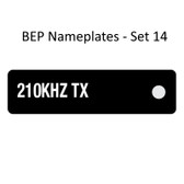 BEP Nameplates for Circuit Identification - Set 14