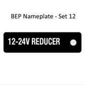 BEP Nameplates for Circuit Identification - Set 12
