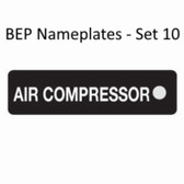 BEP Nameplates for Circuit Identification - Set 10