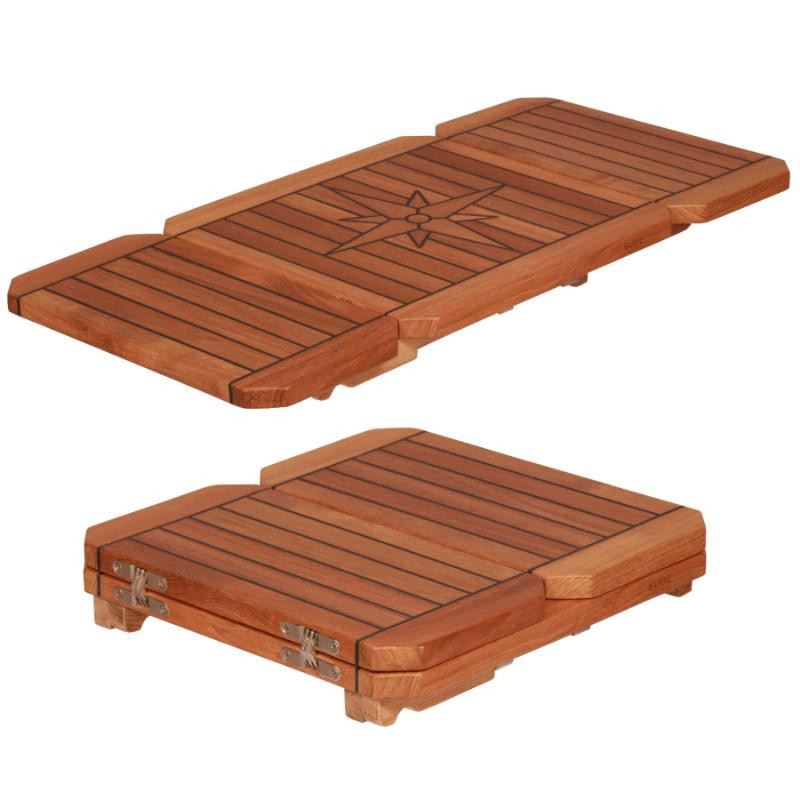 Teak Table Top - Wing - Folding Ends (420195 420200 420205) | The Boat  Warehouse