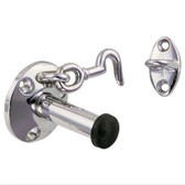 Perko Door Stop and Catch - Chrome Plated