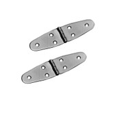 Marine Town Rounded Hinges - 316 Stainless Steel - 144mm (Pair)